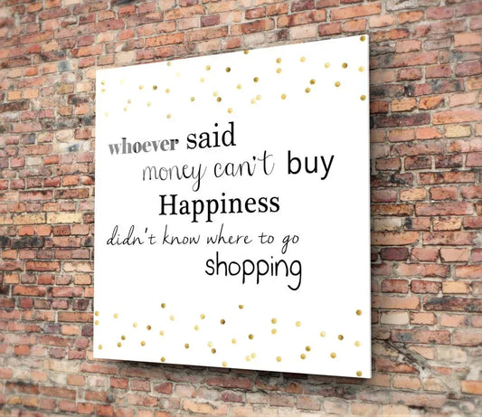 Shopping Glass Wall Art - LUXARTDECO