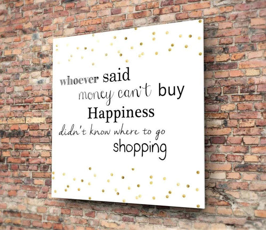 Shopping Glass Wall Art - LUXARTDECO