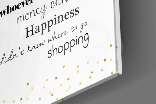 Shopping Glass Wall Art