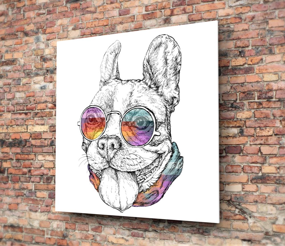 Dog Glass Wall Art