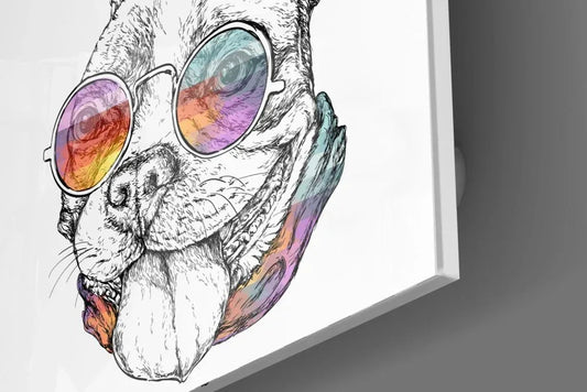 Dog Glass Wall Art - LUXARTDECO