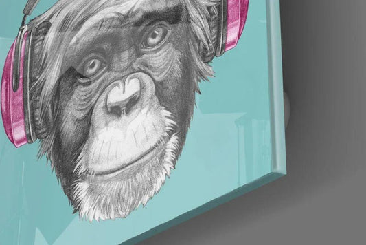 Monkey Glass Wall Art - LUXARTDECO