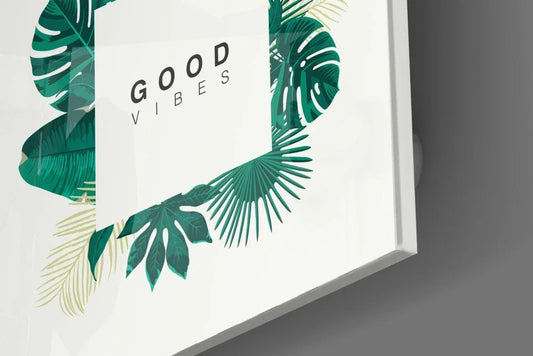 Good Feelings Glass Wall Art - LUXARTDECO