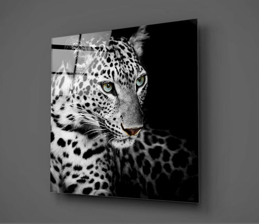 Leopard Glass Wall Art