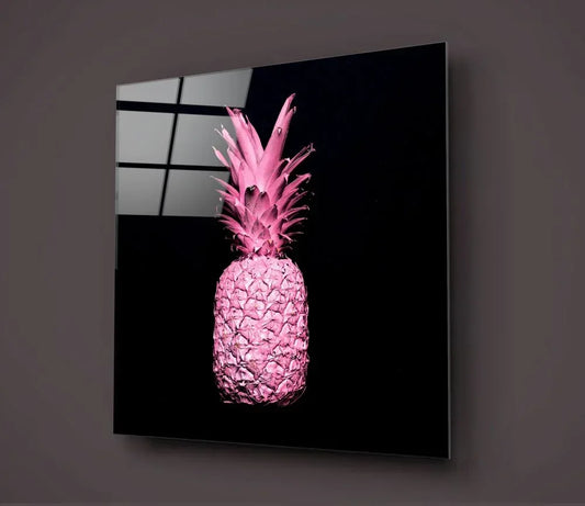 Pineapple Glass Wall Art - LUXARTDECO