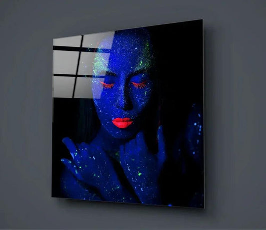 Woman Portrait Glass Wall Art - LUXARTDECO