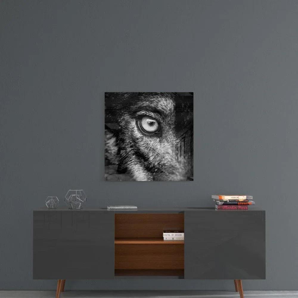 Wolf's Eye Glass Wall Art - LUXARTDECO