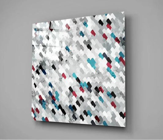 Pixels Glass Wall Art - LUXARTDECO