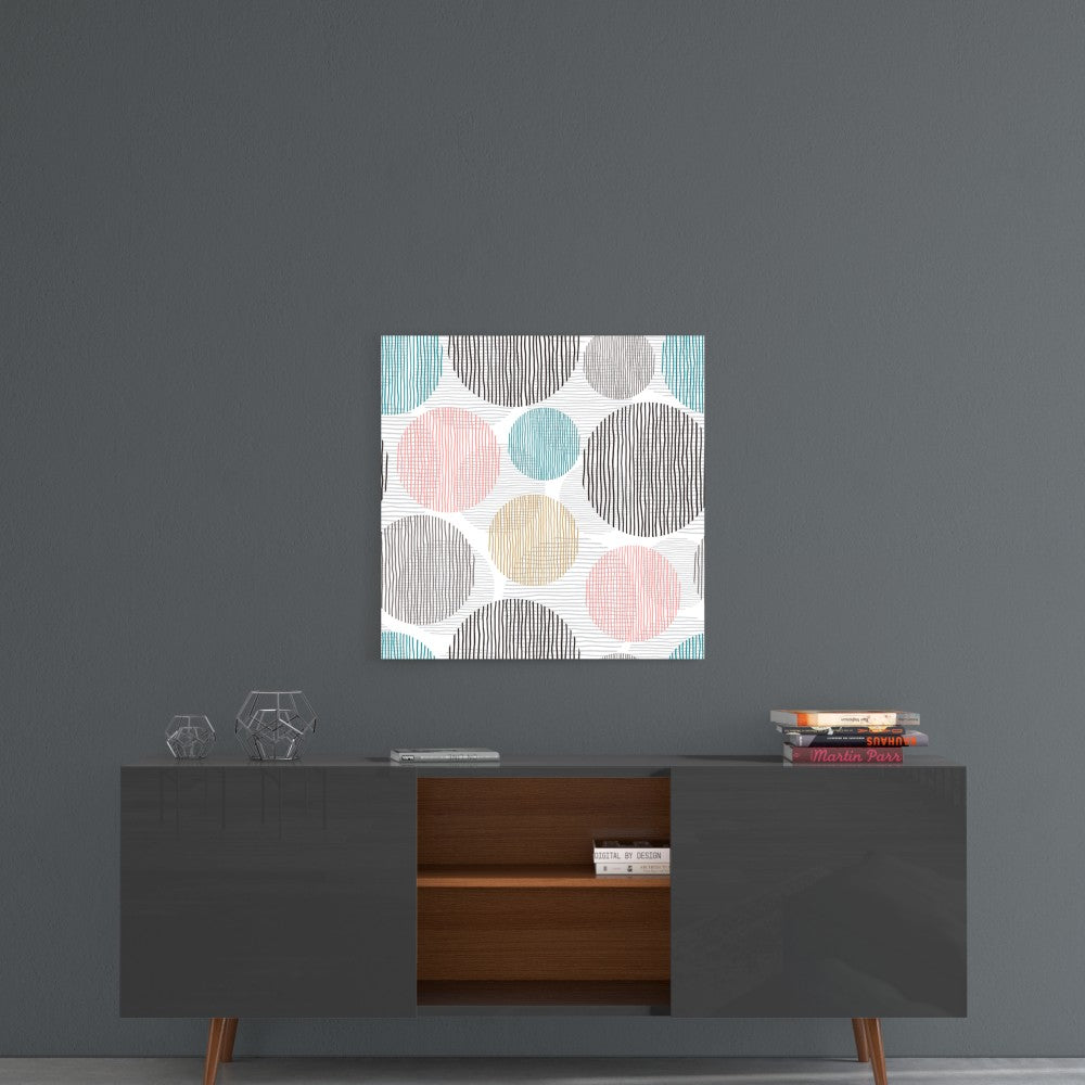 Soft Spots Glass Wall Arts