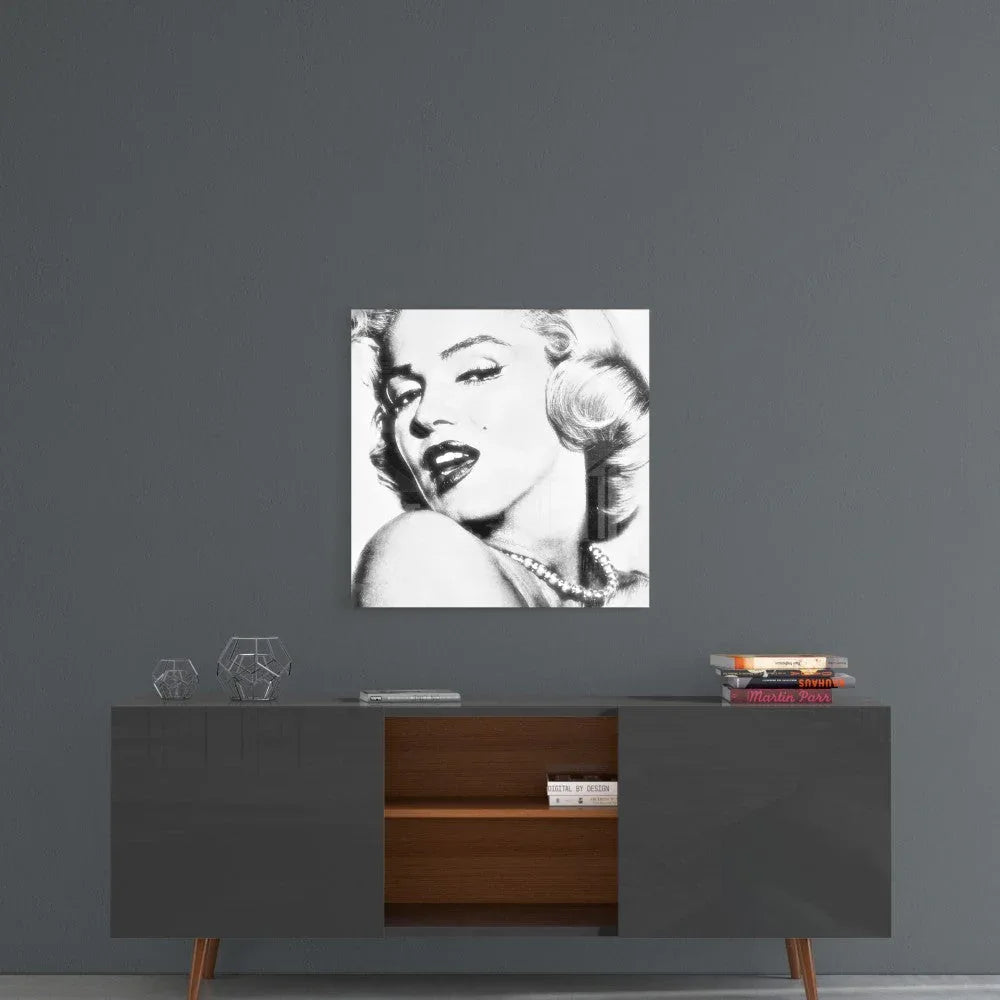 Marilyn Monroe Glass Wall Art - LUXARTDECO