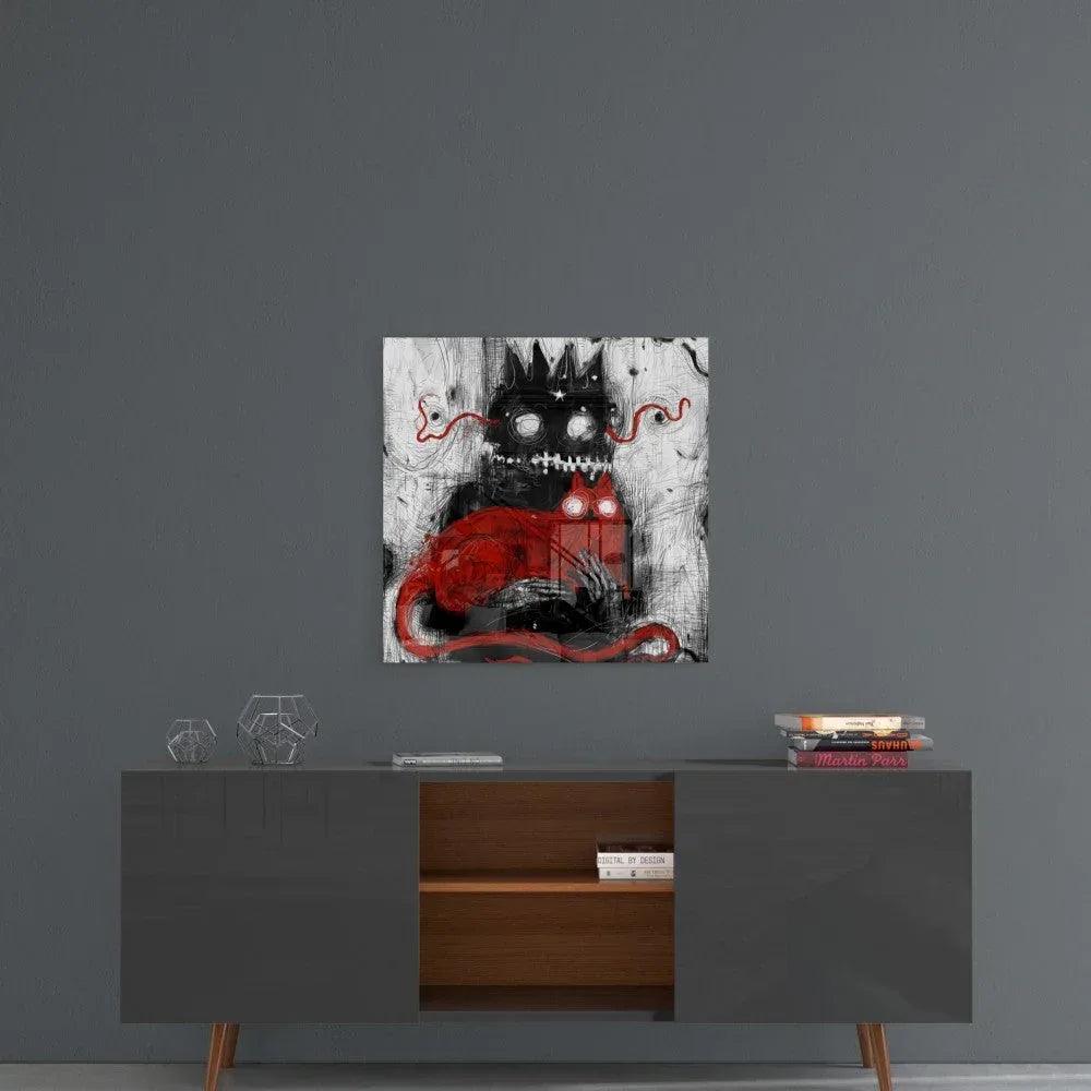 Mr Claw and Lucky Glass Wall Art - LUXARTDECO