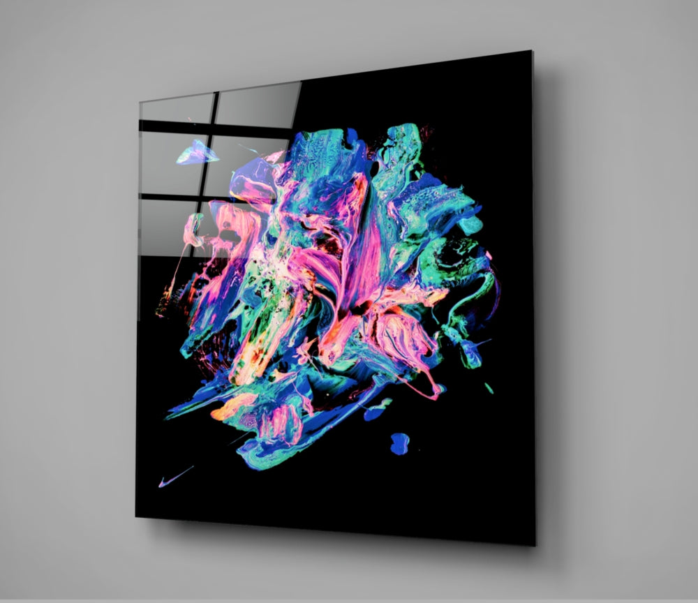 Dance of Colors Glass Wall Art