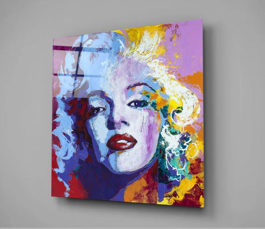 Marilyn Monroe Glass Wall Art - LUXARTDECO