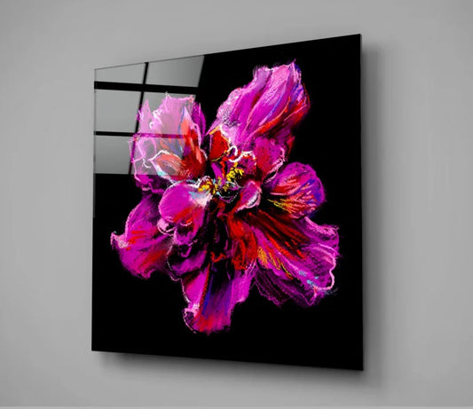 Flower Glass Wall Art - LUXARTDECO