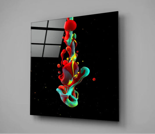 Dance of Colors Glass Wall Art - LUXARTDECO