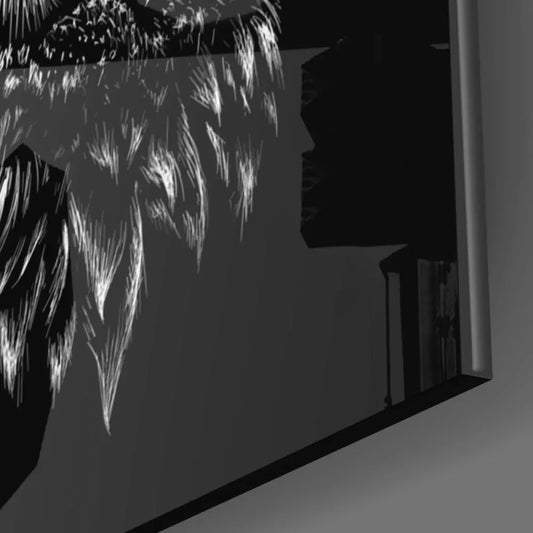 Owl Glass Wall Art - LUXARTDECO