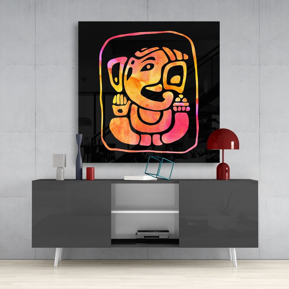 Ganesha Glass Wall Art