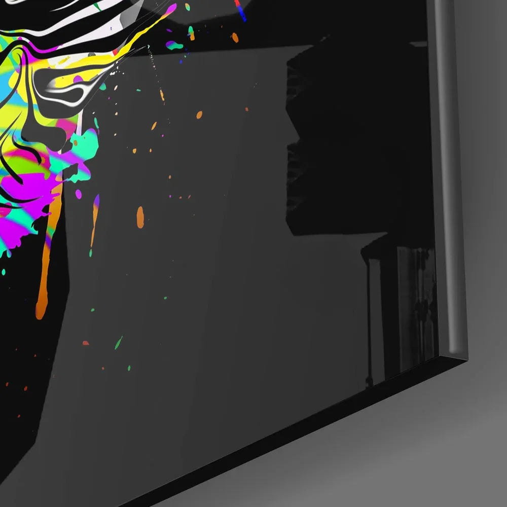 Cat Art Glass Wall Art - LUXARTDECO