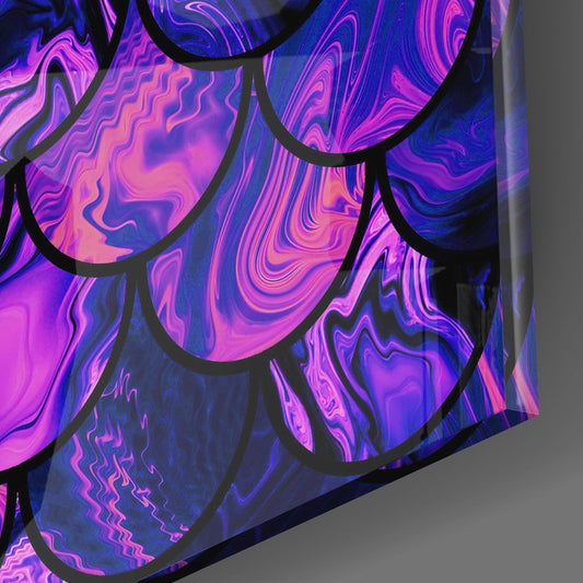 Fish Scale Glass Wall Art