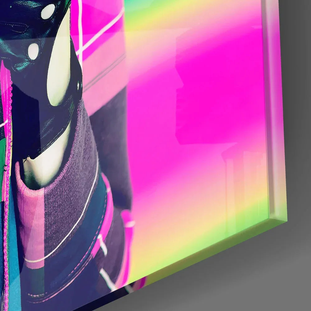 Head Lip Glass Wall Art - LUXARTDECO