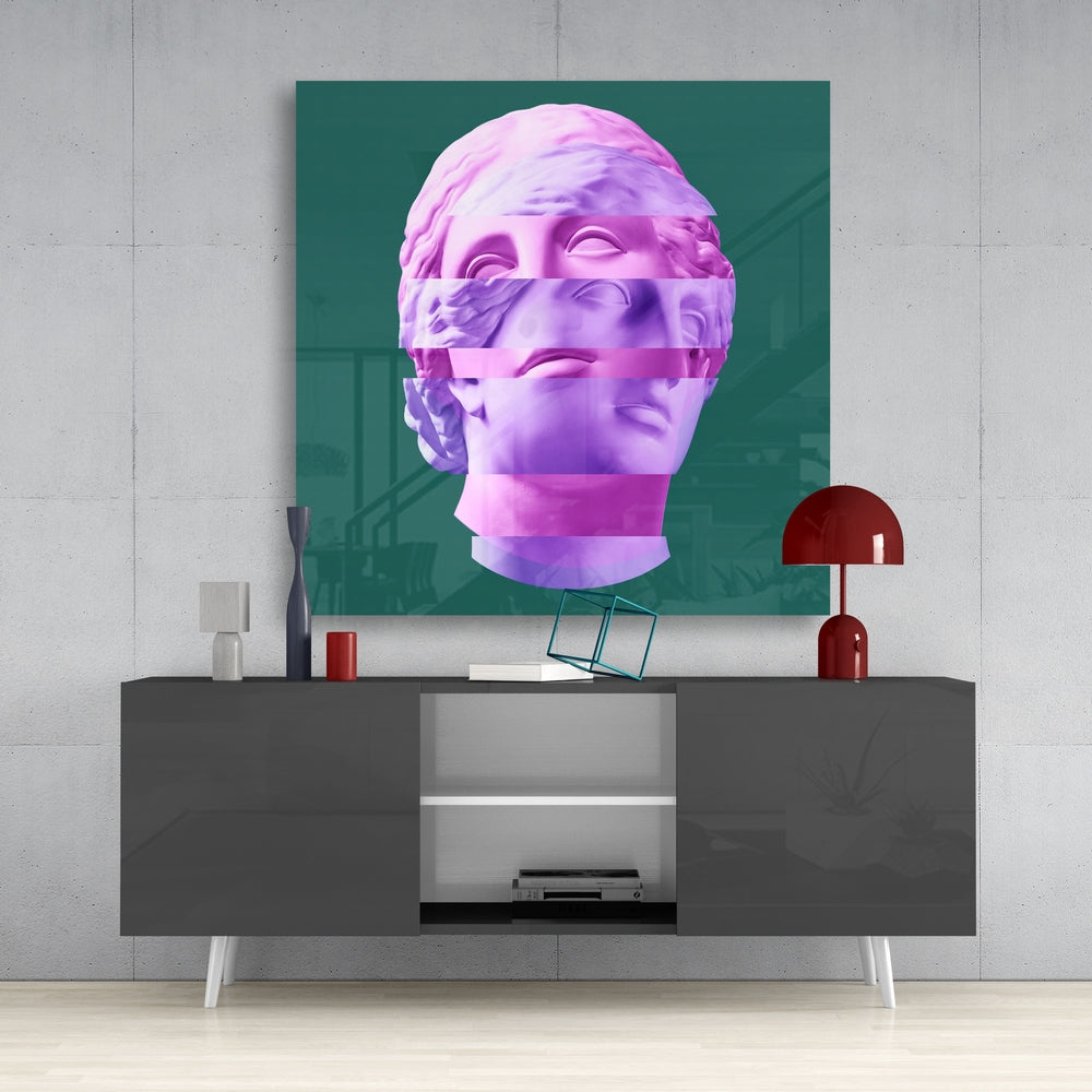 Sculpture Glass Wall Art | Insigne Art Design