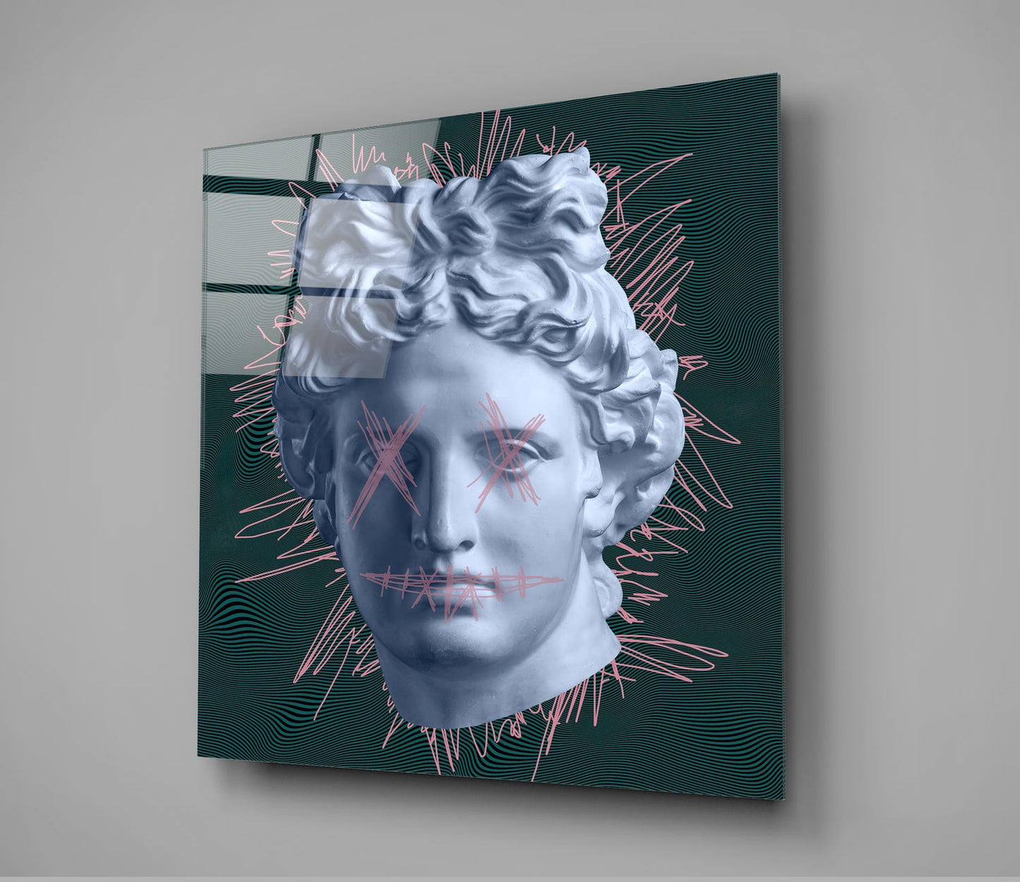 Sculpture Glass Wall Art | Insigne Art Design