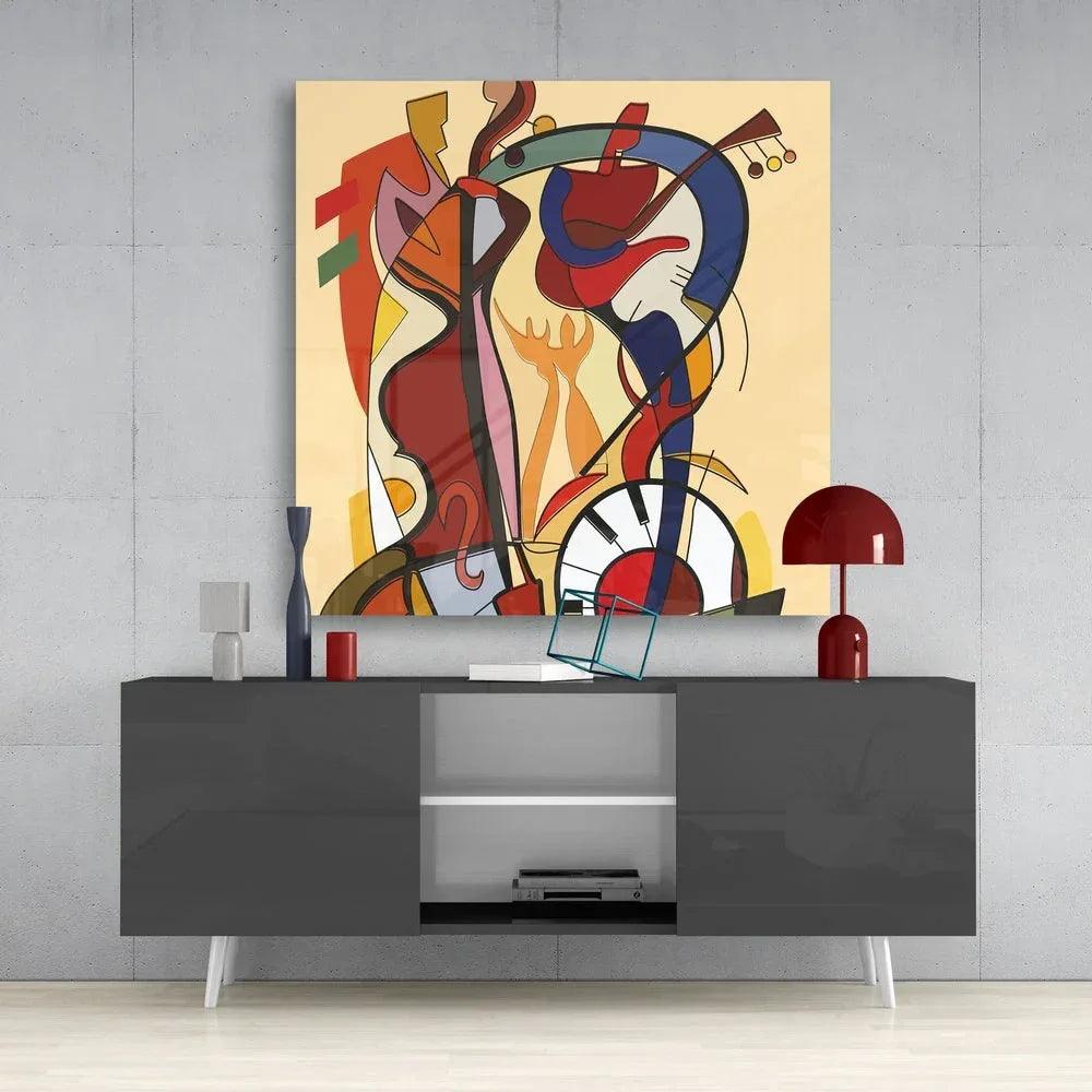 Alfred Gockel Wild Party Glass Wall Art - LUXARTDECO