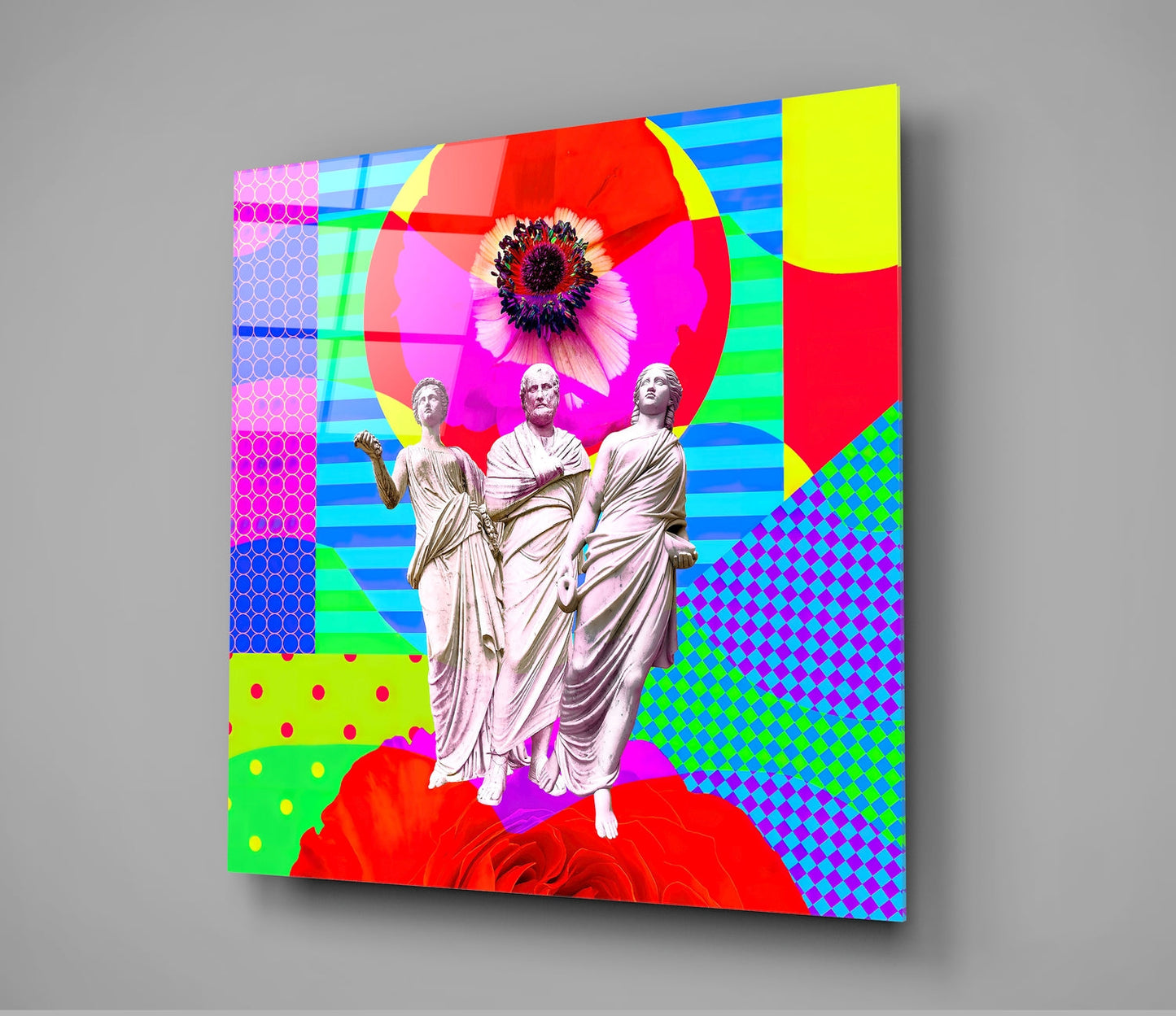 Sculpture Glass Wall Art | Insigne Art Design
