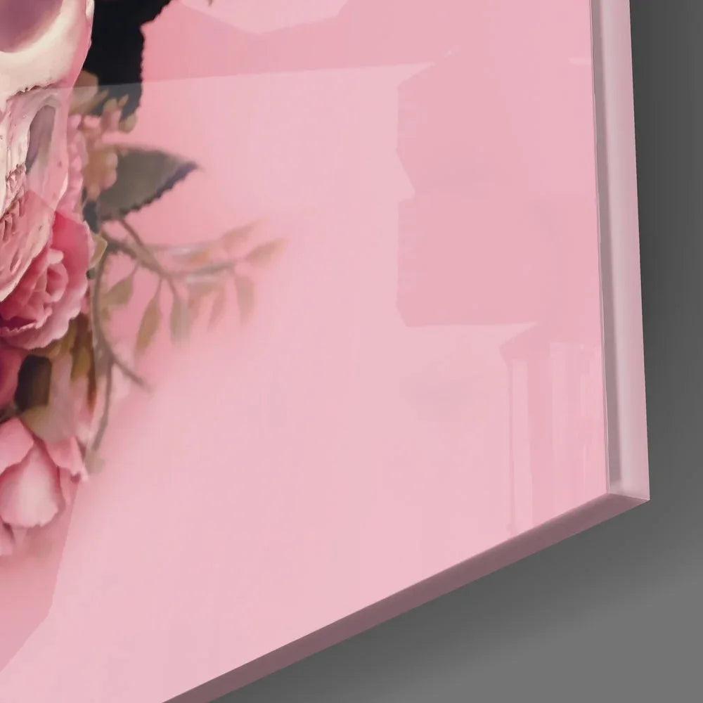 Flower Head Glass Wall Art - LUXARTDECO