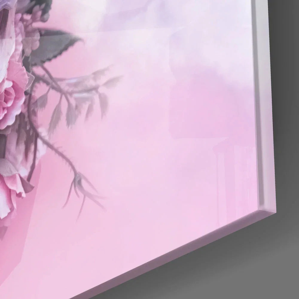 Flower Head Glass Wall Art - LUXARTDECO