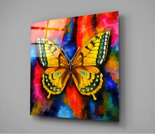 Butterfly Glass Wall Art - LUXARTDECO