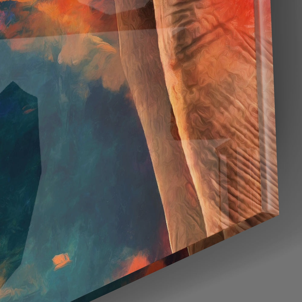 Elephant Glass Wall Art - LUXARTDECO
