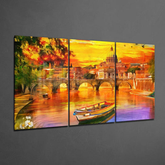Sunset Glass Wall Art - LUXARTDECO