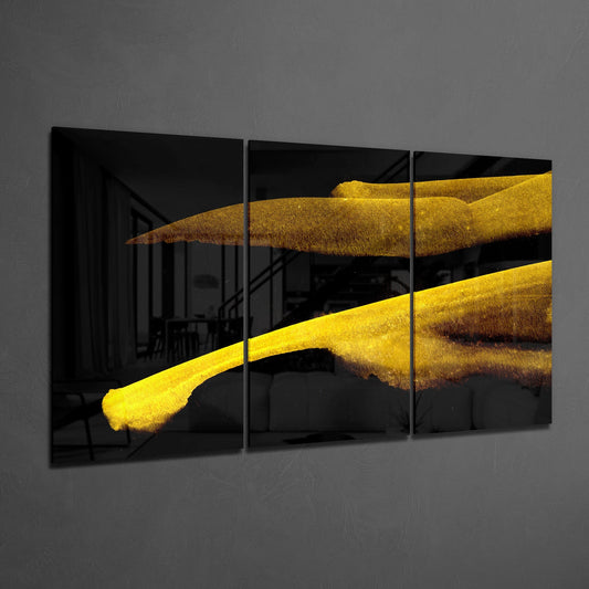 Yellow Touch Glass Art