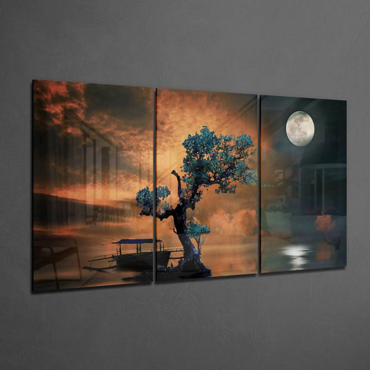 Bonsai Mega Glass Wall Art - LUXARTDECO