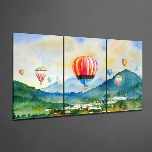 Balloons Glass Art - LUXARTDECO