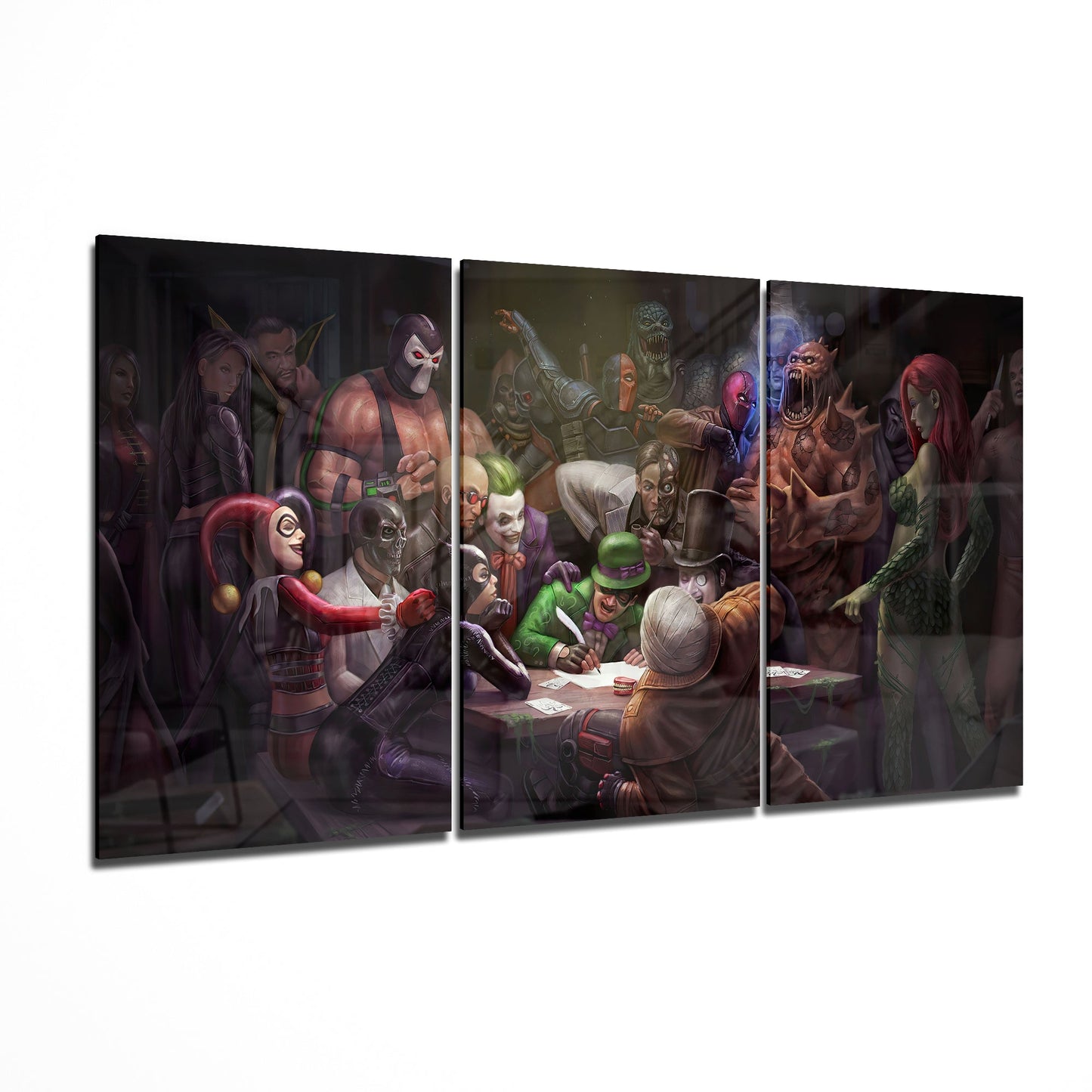 Letter To Batman Glass Art