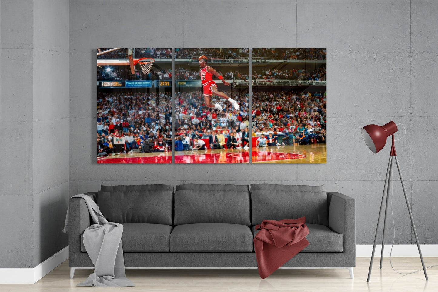 Décoration murale en verre Michael Jordan Dunk Mega