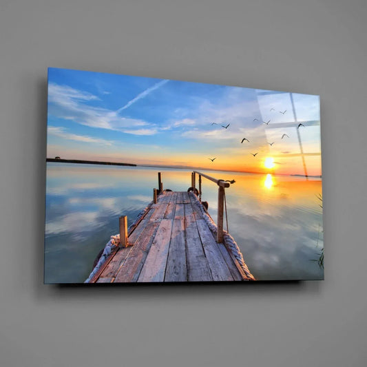 Dock Glass Wall Art - LUXARTDECO