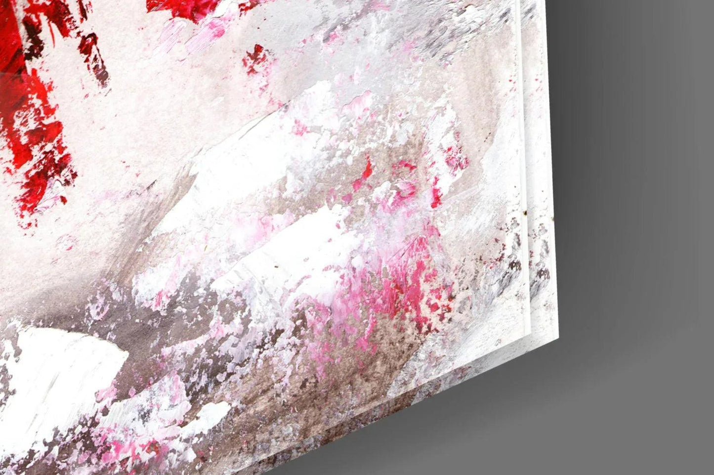 Female (Red) Glass Wall Art - LUXARTDECO