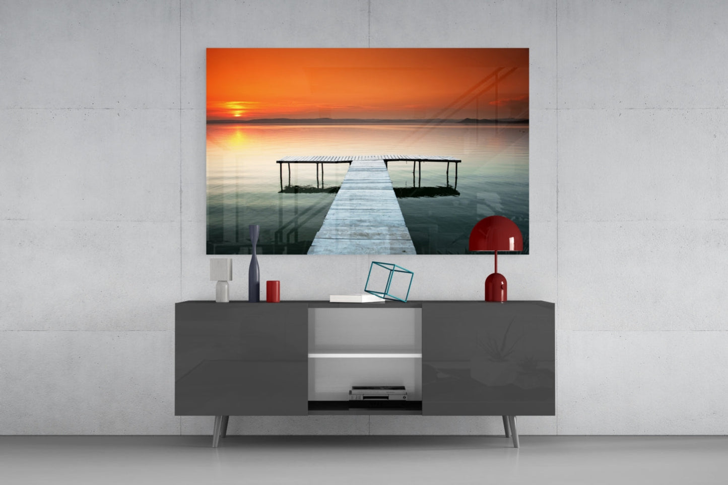 Décoration murale en verre Dock