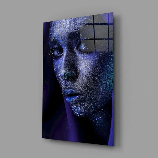 Woman Portrait 2 Glass Wall Art - LUXARTDECO
