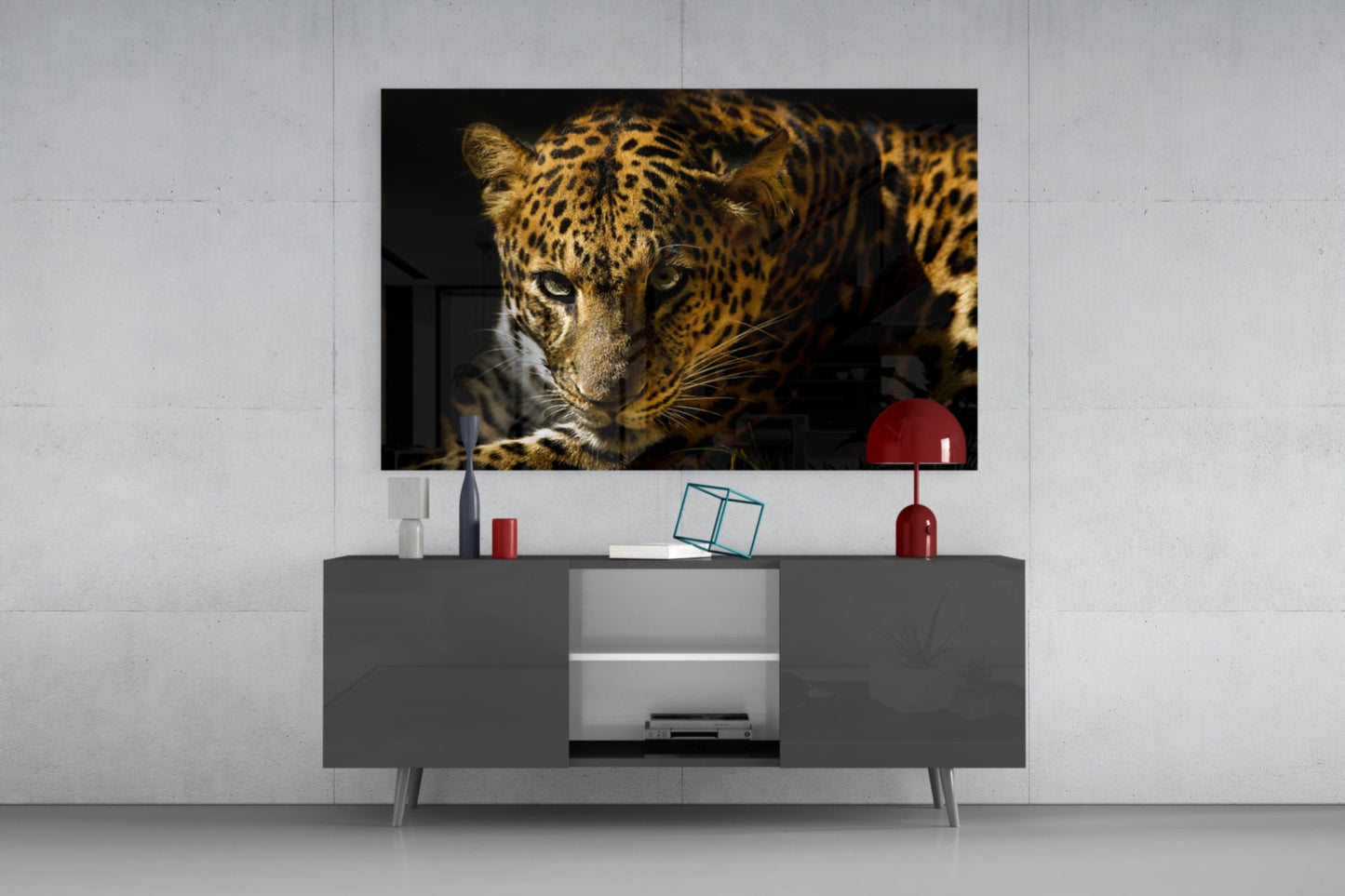 Leopar Glass Wall Art