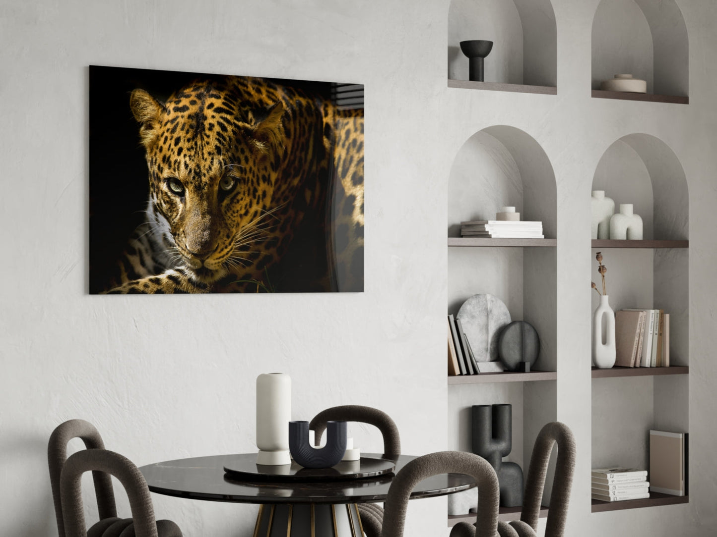 Leopar Glass Wall Art