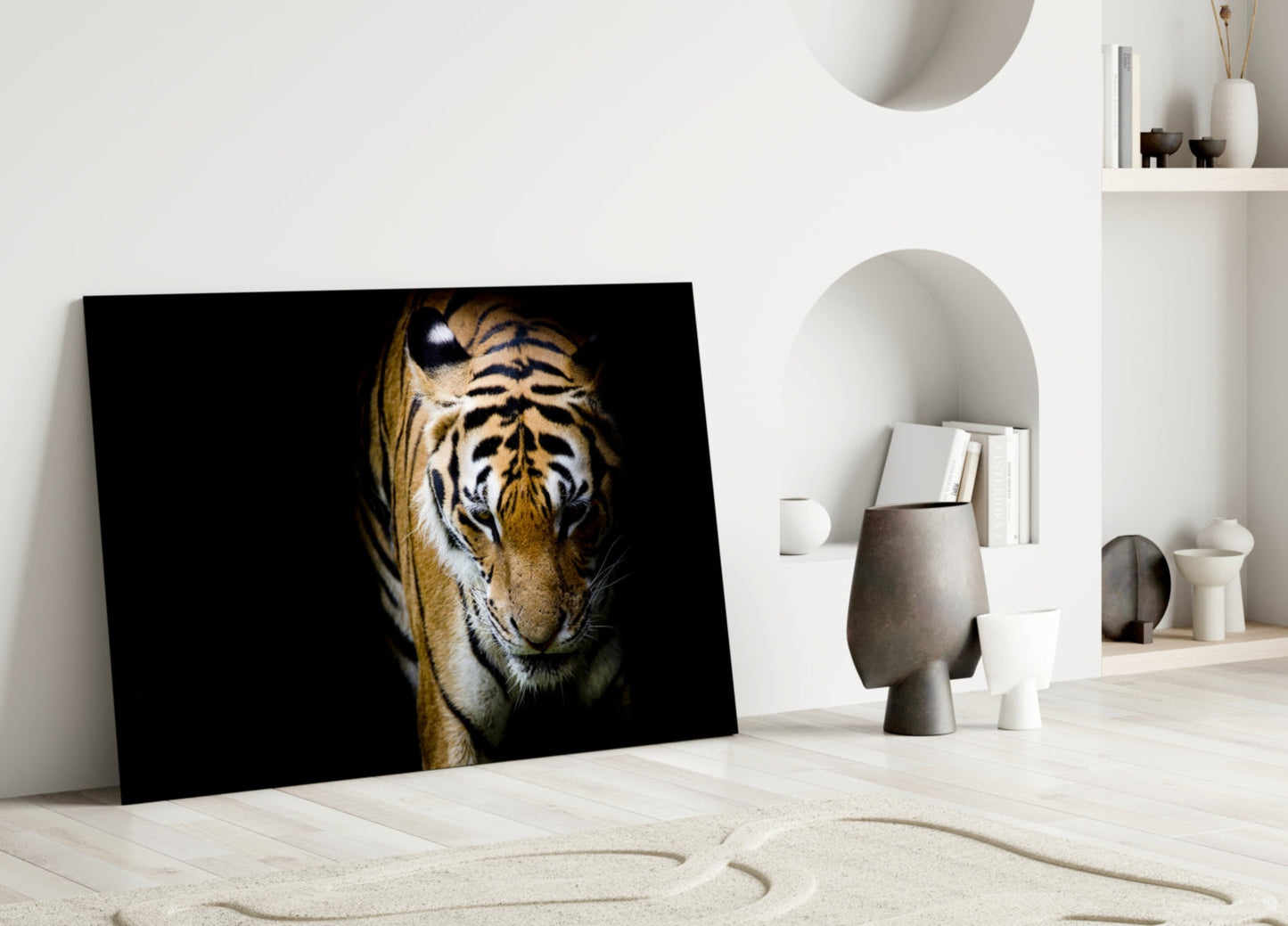 Décoration murale en verre Tigre