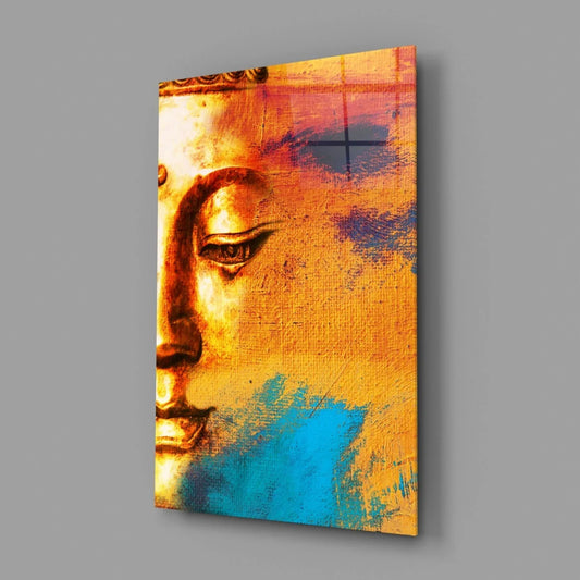 Buddha Portrait Glass Wall Art - LUXARTDECO