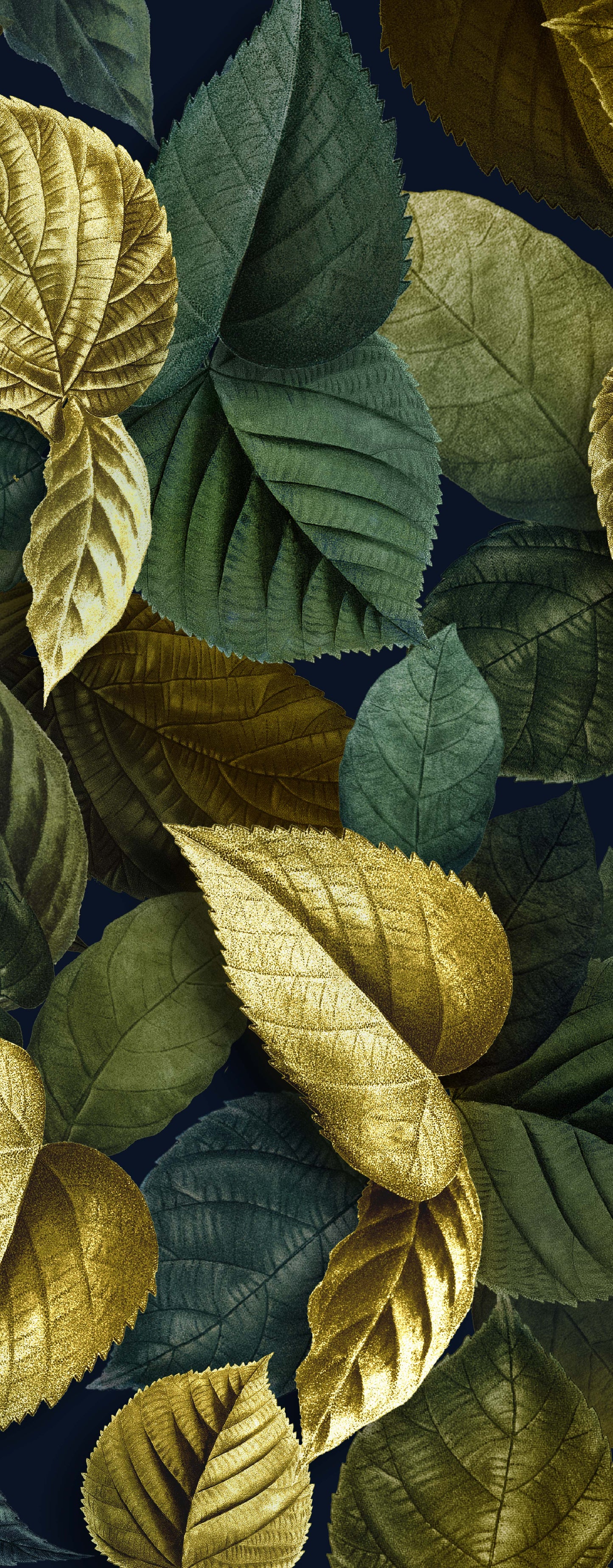 Art mural en verre avec feuilles