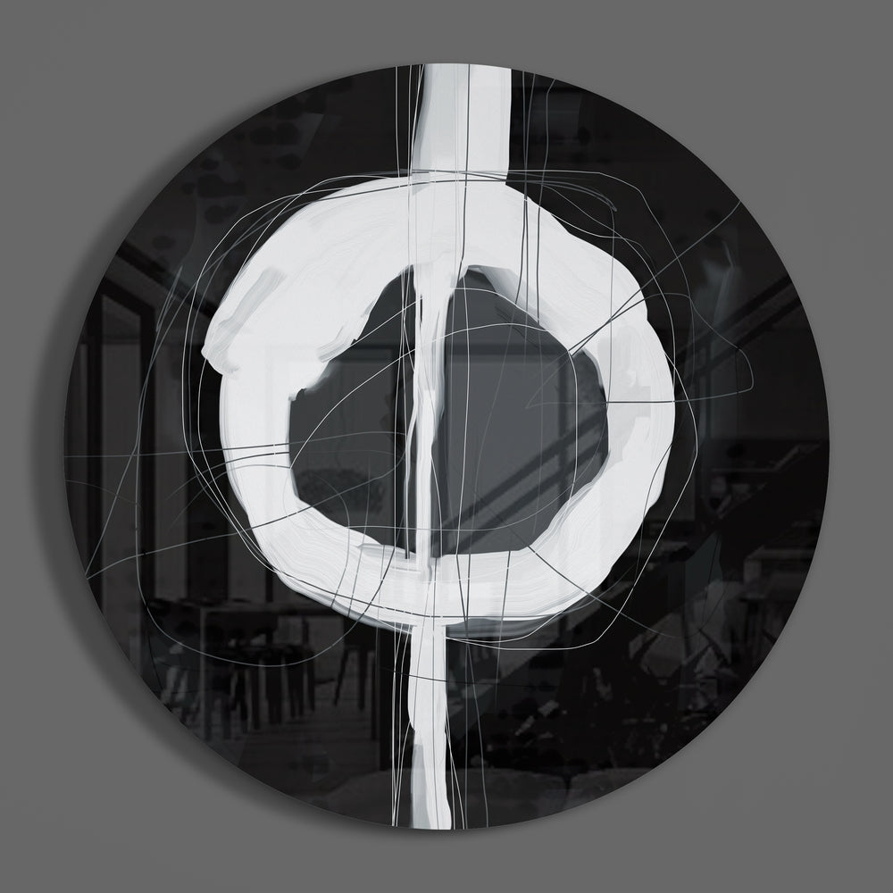 Abstract Glass Wall Art