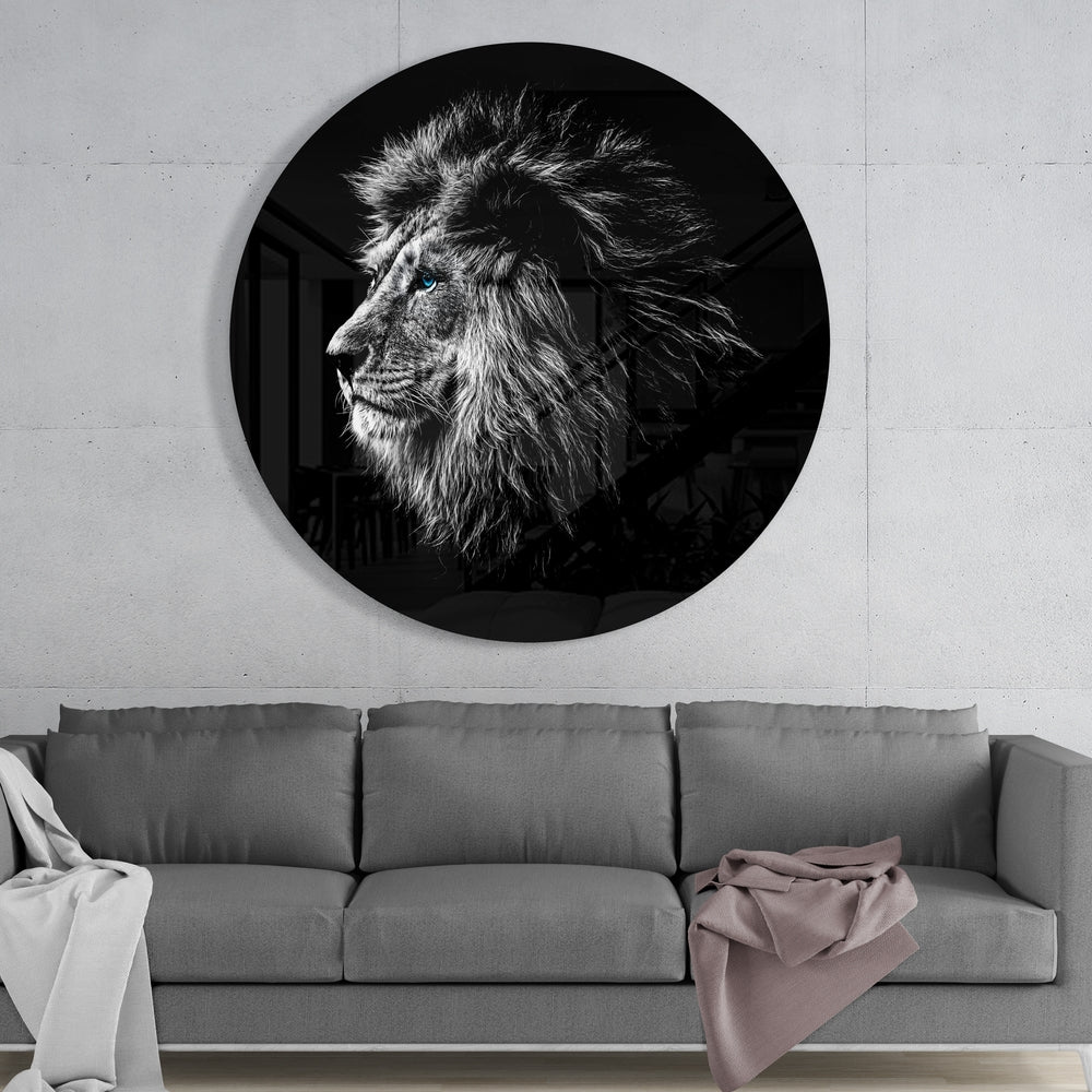 Lion Glass Wall Art
