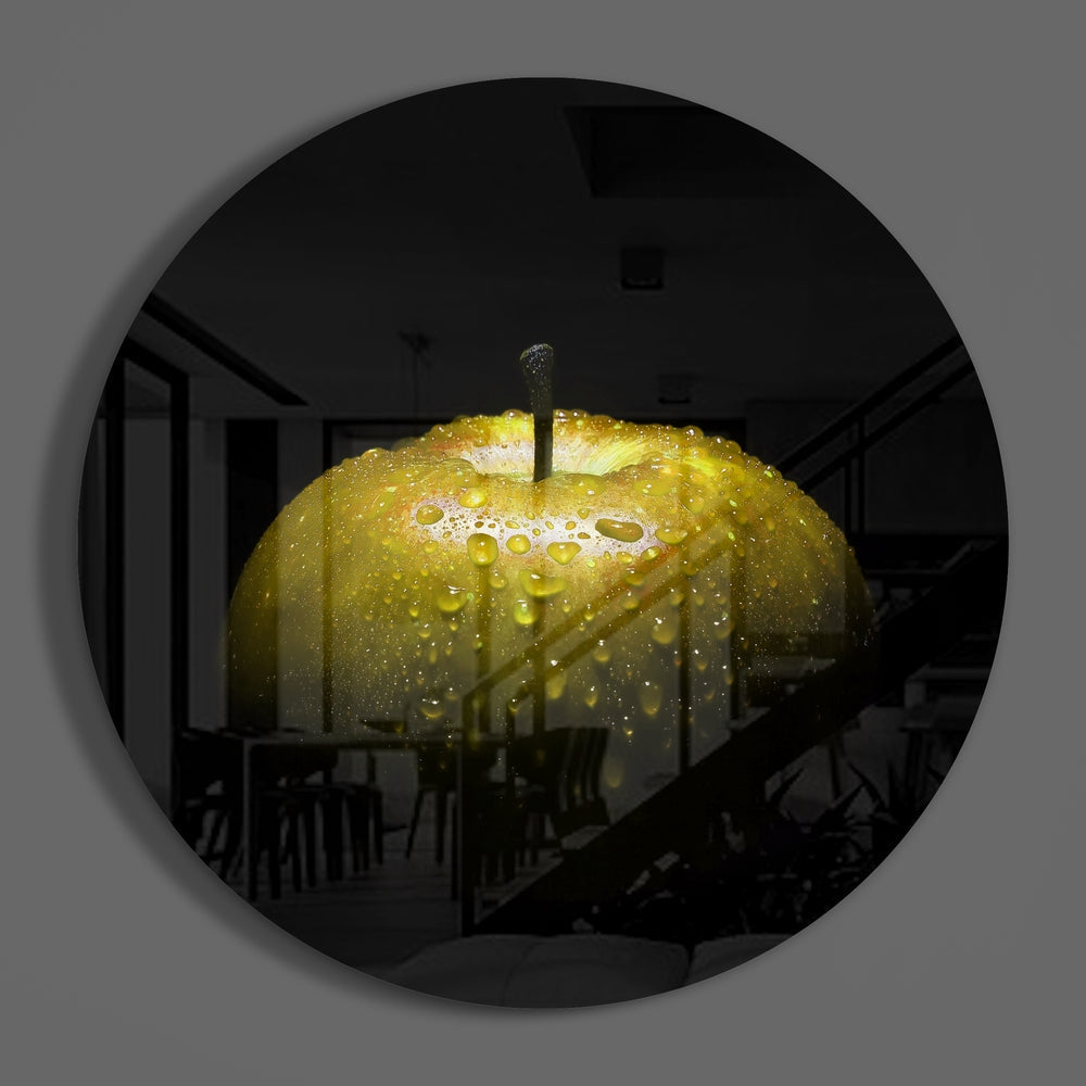Apple Glass Wall Art